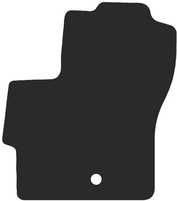 Polyamid førermåtte til Mazda 3 I BK hatchback 2003-2009 med gummibagside