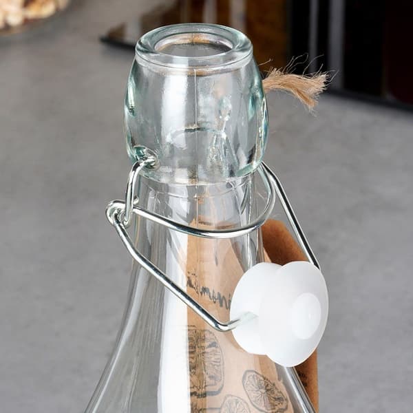 Glasflaske med klemme 530 ml
