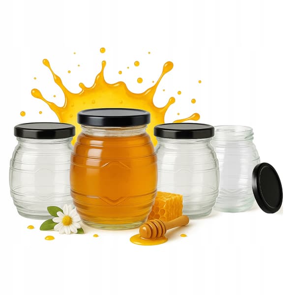 20x UL glaskrukker 180 ml til honning, marmelade, syltetøj, flødeglas