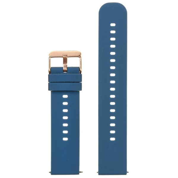 Gummiband till U27 klocka - marinblå/rosaguld - 22mm