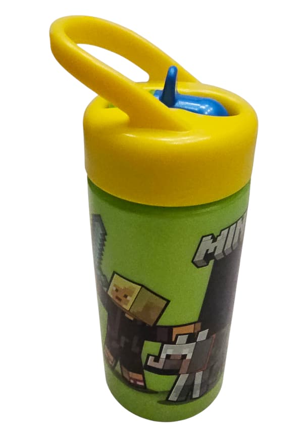 MINECRAFT 410 ml plastbehållare med pip Barnflaska