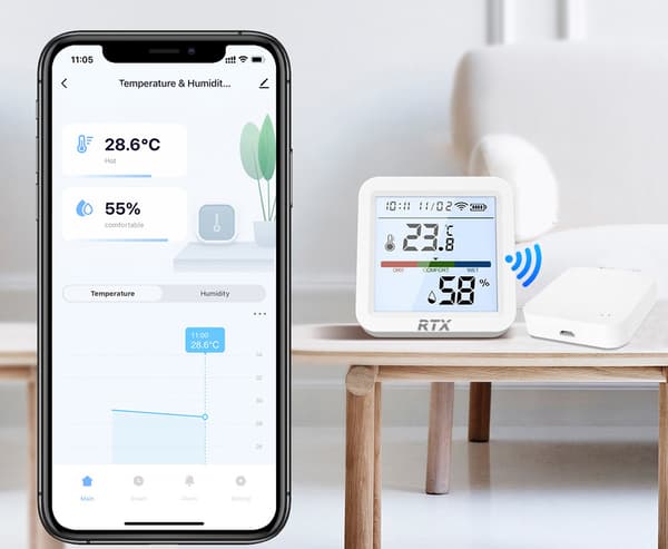 Zigbee Tuya LCD-lämpötila- ja kosteusanturi