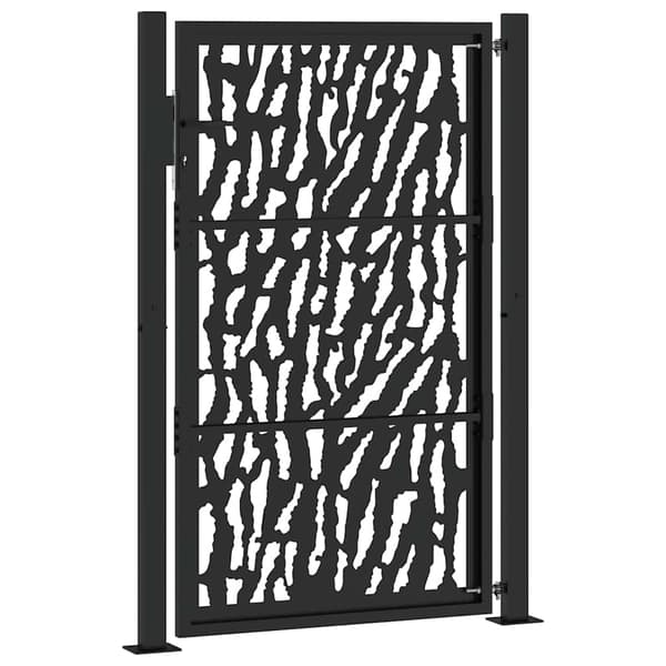 vidaXL havelåge sort 105x155 cm stålkonstruktion