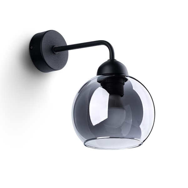 STARFALL 1 VÄGGLAMPA E27 SVART LUMILO 11.259.39