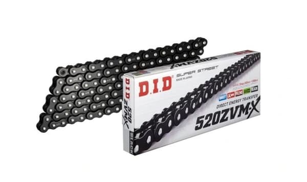 DID drivkæde 520ZVMXBK-120 (120 led) X-ring (åben + nitte)