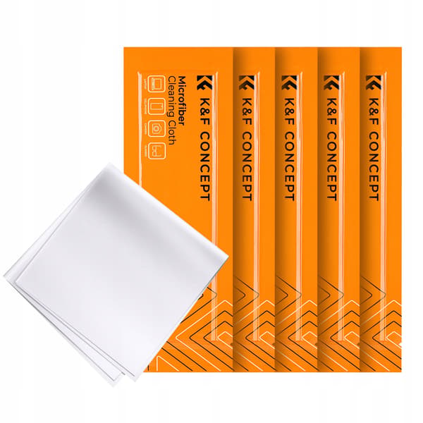 K&F Concept mikrofiberduk för optik, dammfri, 5 st*
