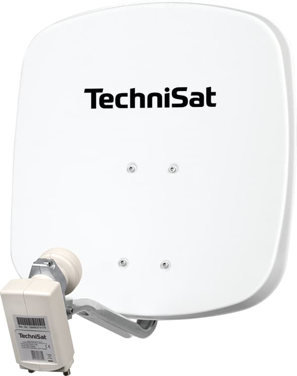 Alum Sat Twin Digidish antenn 45cm vit TechniSat