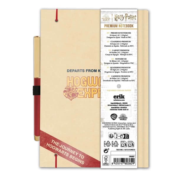 Harry Potter - Notesbog / Notesbog A5 med penplatform 9 3/4