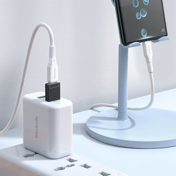 MCDODO ADAPTER USB-A TIL USB-C TIL USB HURTIGOPLADNING 5A OTG
