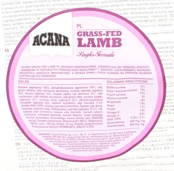ACANA Græsfodret Lam 2kg