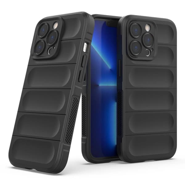 Magic Shield-cover til iPhone 13 Pro Max fleksibelt pansret cover mørkeblå