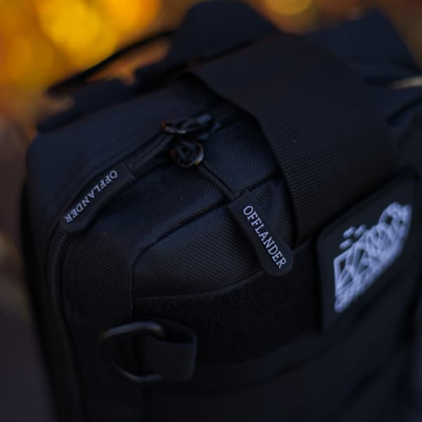 OFFLANDER taktisk MOLLE pose med velcro stor sort