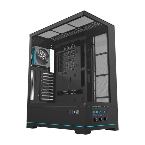 Darkflash DY451L PRO datorchassi (svart) + 1 fläkt