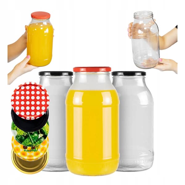 GLAS 2L GLAS TIL KONSERVERINGSMIDLER, LIKØRER, HONNING