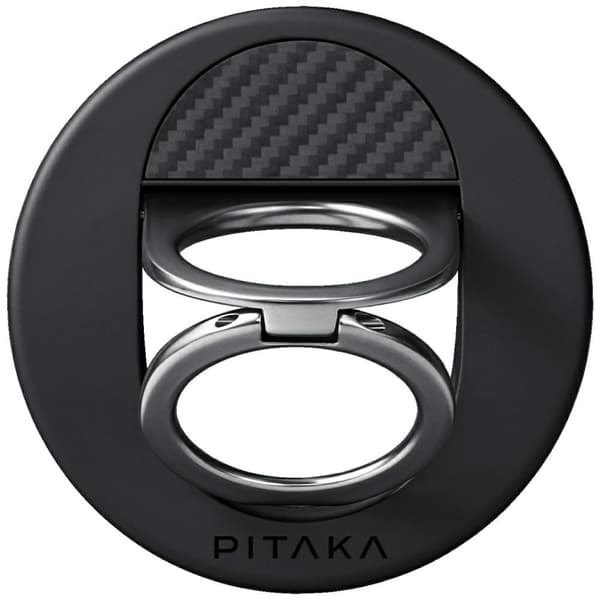 PITAKA MagEZ Grip 3 MagSafe magnetisk telefonholder, sort og grå
