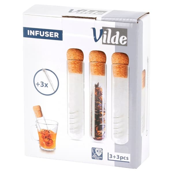 ÖRTTE-INFUSER I GLAS, 3 ST. 259425