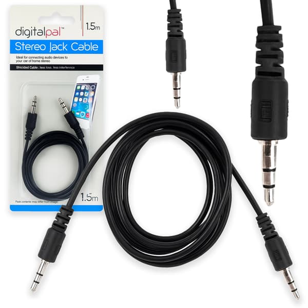 AUX Mini Jack 3,5 mm ljudkabel för bilstereoradio 1,5 m