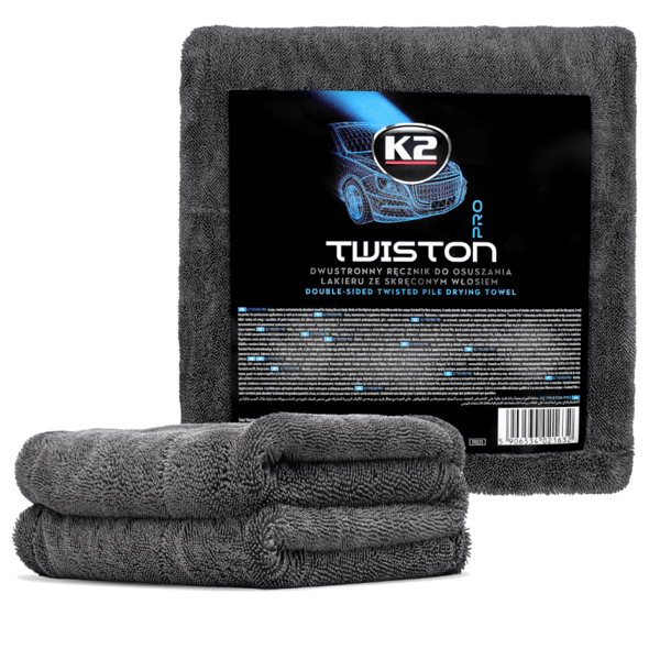 K2 D0225 TWISTON tosidet tørringshåndklæde til lak 60x90cm