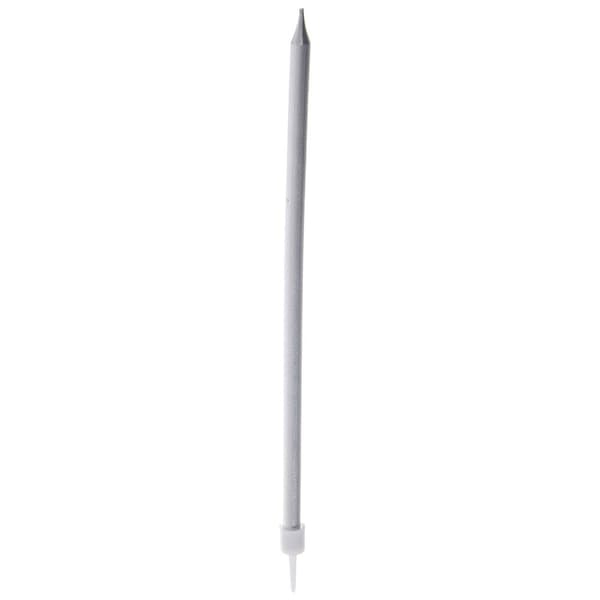 Sølv lange kagelys 14,5 cm 12 stk.