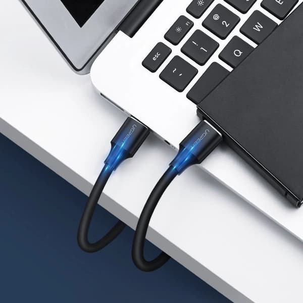 Ugreen USB 2.0 (han) - USB 2.0 (han) 2 m sort kabel (US128 10311)