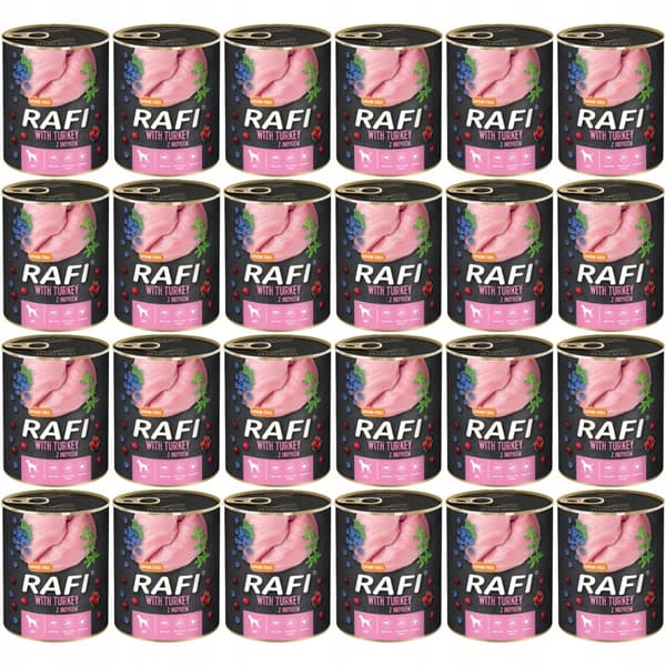 DOLINA NOTECI Rafi våtfoder för hundar med kalkon 24x800g