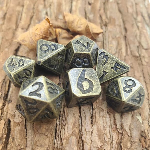 Fire Eye of Doom RPG terninger sæt med 7 epoxy terninger