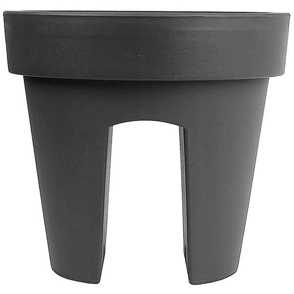 Harmaa muovinen parvekeruukku 28 cm