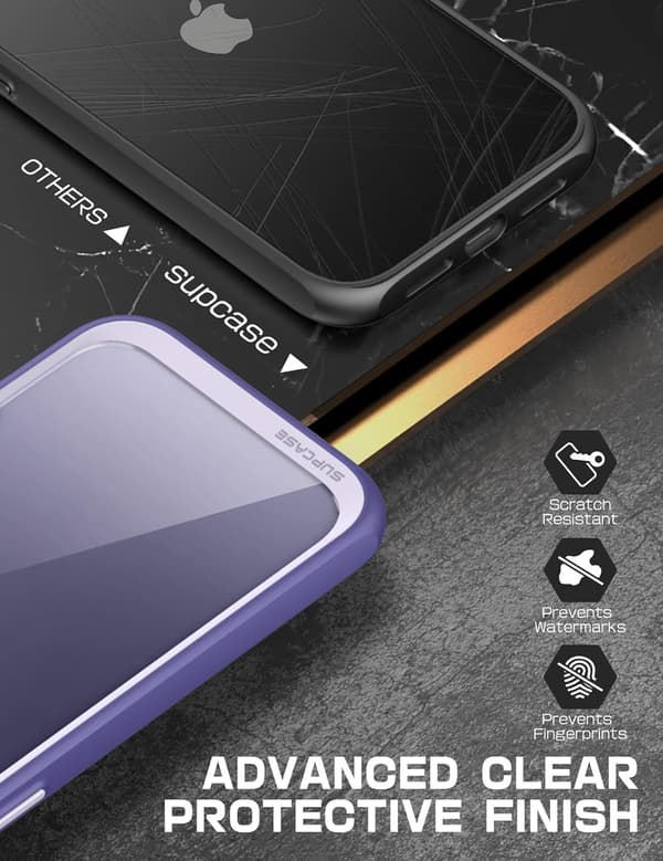 ETUI TIL APPLE IPHONE 14 PRO MAX SILICIUM LILLA FORSTÆRKET A2894 A2651