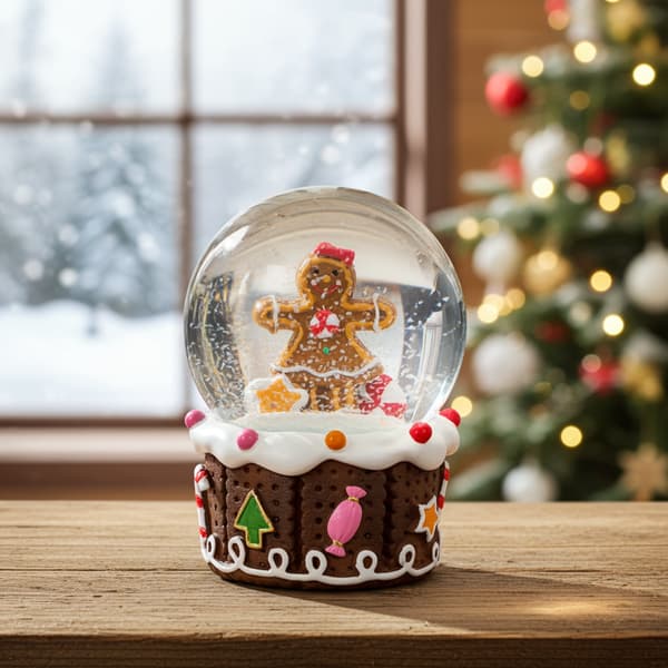 Snöglob pepparkaksgubbsfigur julklapp pojke flicka
