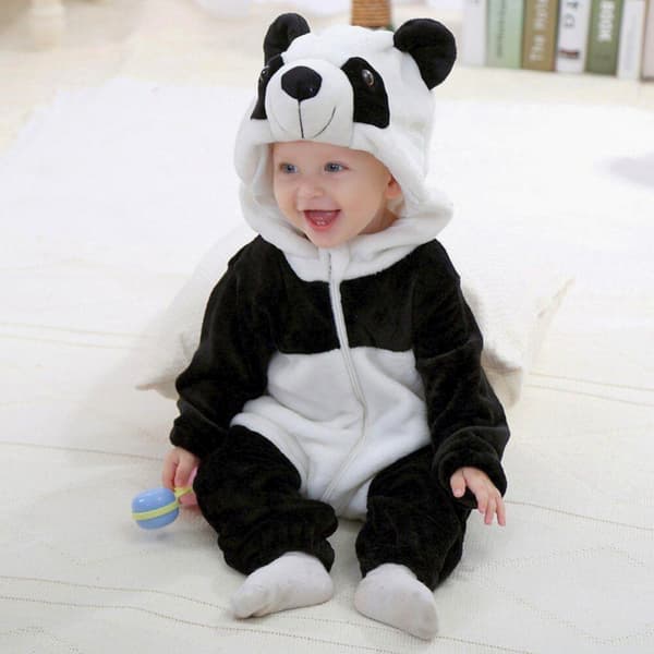 Heldragt til baby Panda 100 cm: 85-90 cm