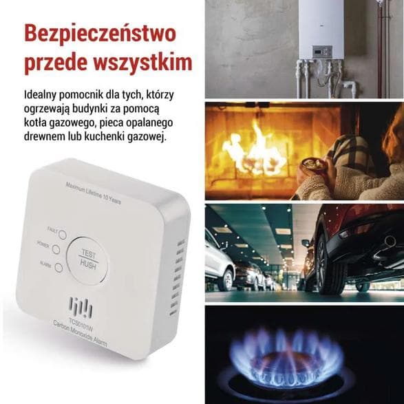EMOS GoSmart TCS0101W koldioxiddetektor med WiFi vit