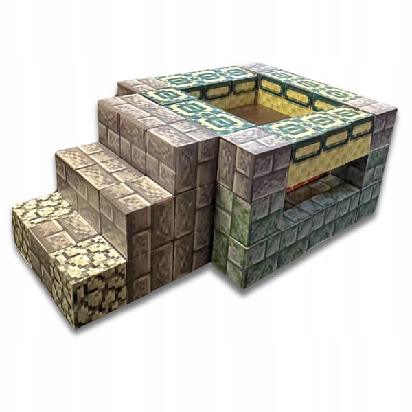 Sæt magnetiske edukative Minecraft blokke 64 stk + figurer