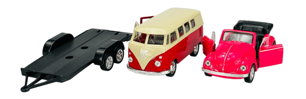 Welly 2-pack VW T1 BUS + VW Bubbla 1:34