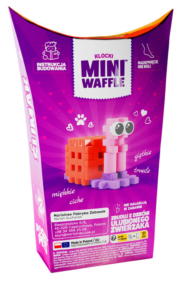 Marioinex Mini Waffle POKET PETS - SNIGL set