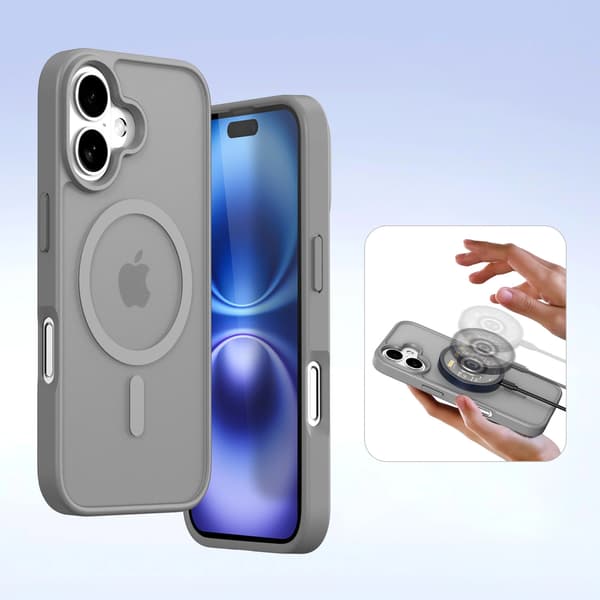 Dux Ducis Lawa Læder Taske til iPhone 16 - Grå
