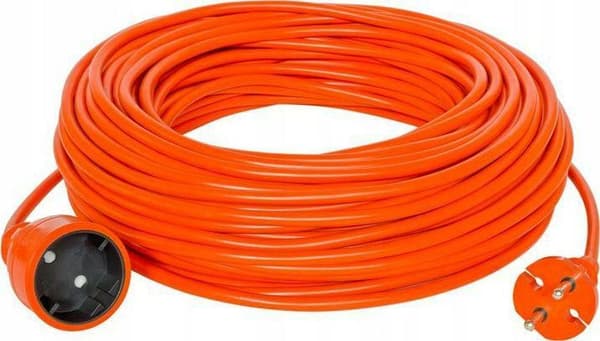 TRÄDGÅRDSFÖRLÄNGNINGSSLADD 15m 2x1 ORANGE