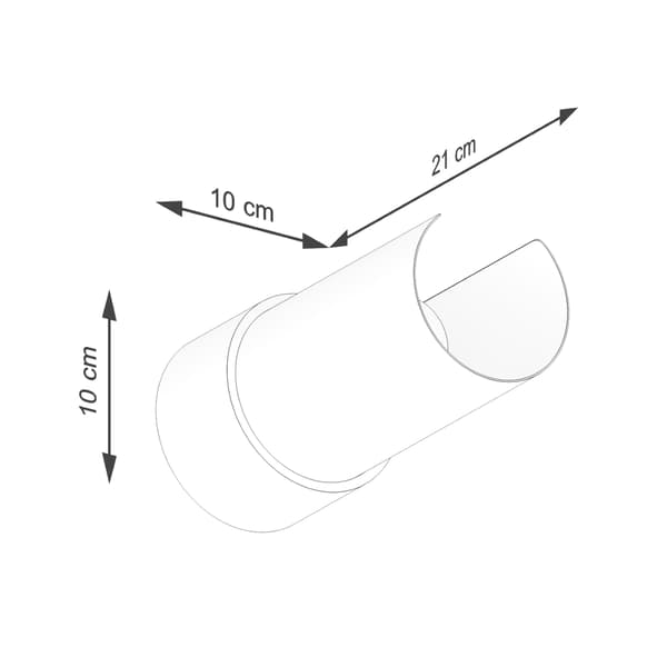 FLASH 1 VÆGLAMPE E27 HVID SOLLUX SL.1676