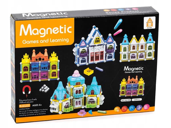 MAGNETISK BLOCKS LITEN SLOTT 60 BITAR