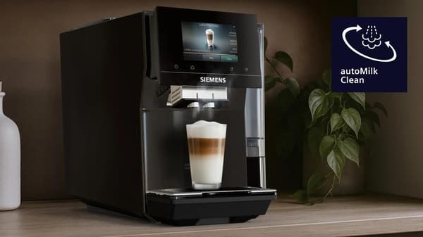 SIEMENS TP723E09 Pianosvart tryckkaffemaskin