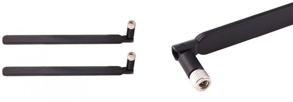2x LTE-antenn för Huawei B593 E5186 B525 - Svart