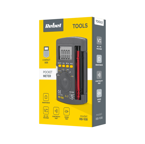 Lomme universel måler Rebel Tools RB-10B