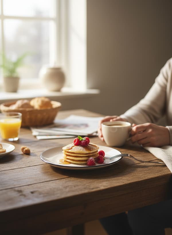 FRUKOSTTALLRIK OCH EFTERRÄTTSTALLERK Ø19,5 CM KERAMISK SERVERINGSTALLERK