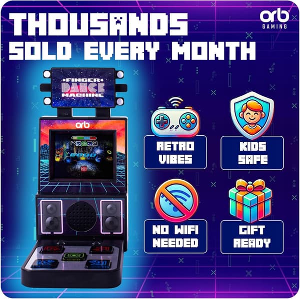 Orb Retro Mini FingerDance Arkadmaskin Bärbar Minikonsol