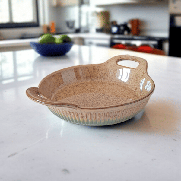 KERAMISK VÄRMEBESTÅNDIG GRÄDDEFORM ø21 cm 0,9L