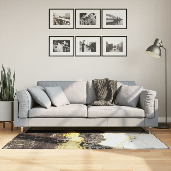 vidaXL vaskbart tæppe, farverigt, 80x150 cm, skridsikkert