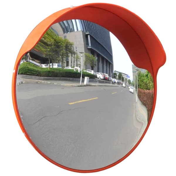 vidaXL trafikspejl, 45 cm, plastik, orange