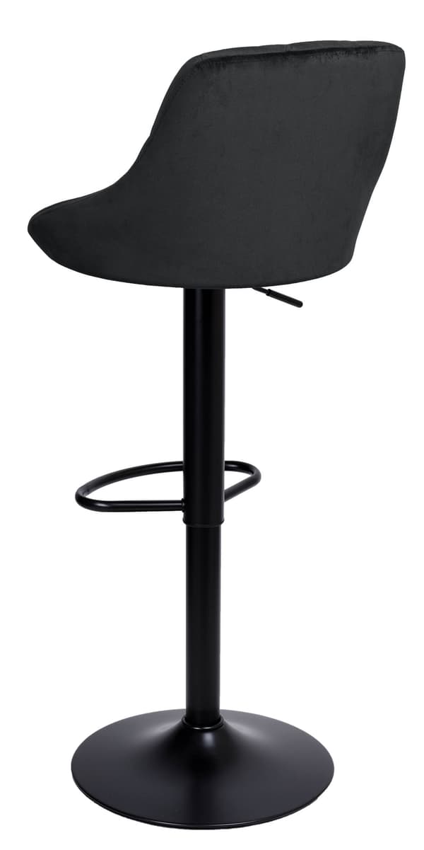 Cydro Black barstol, svart sammet