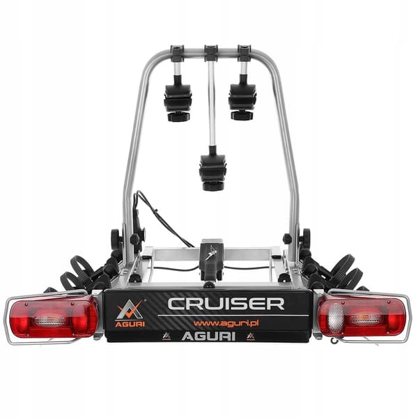 AGURI CRUISER SILVER 3-PLATFORM TIL 3 CYKLER