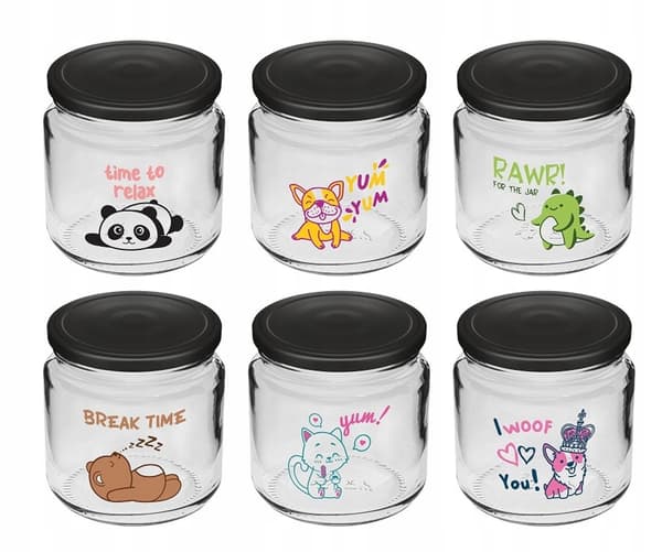 Sopp- och yoghurtburkar med lock för barn, 6 st, 212 ml