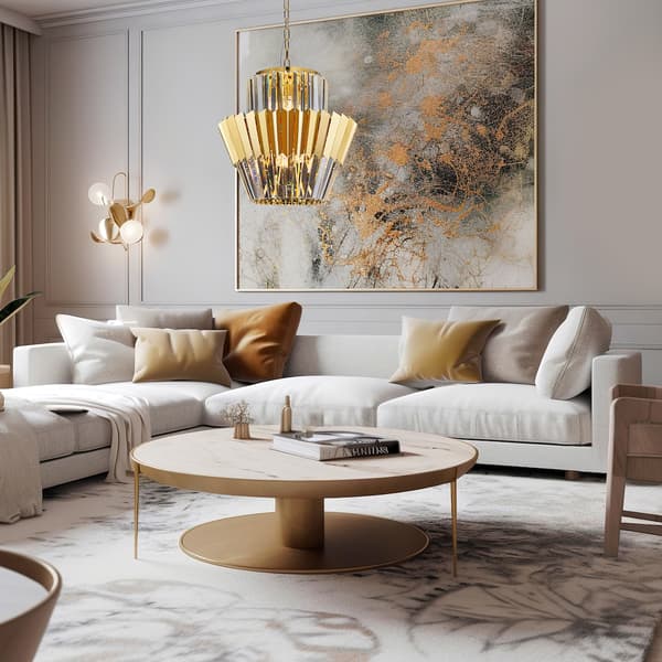 DONNA CHANDELIER 9 E14 GULD MILAGRO ML0413